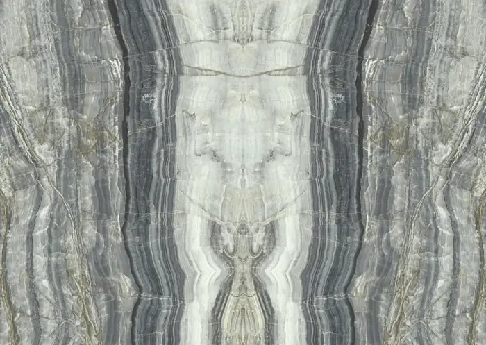 Onice Tiger large-format porcelain surface, made in Italy
