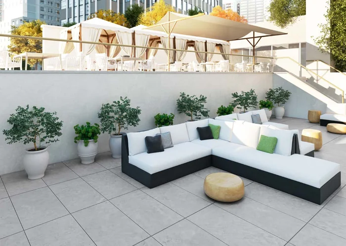 North Grey large-format porcelain surface, made in Spain