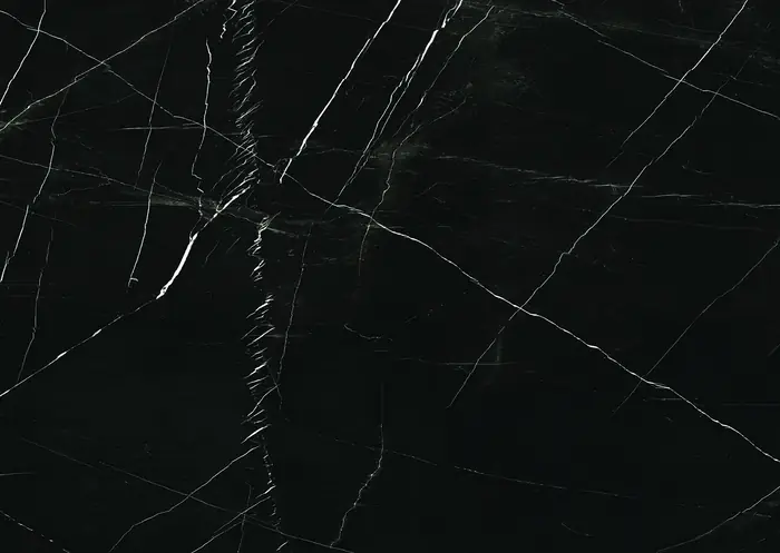 Nero Marquina large-format porcelain surface, made in Italy